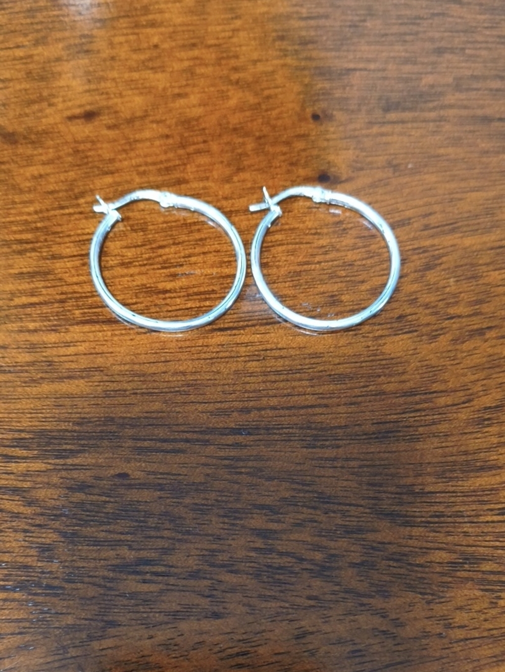 Sterling Silver Hoop Earrings | Never Worn | 1.2"